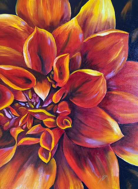 "Where The Light Gathers" - Original Mixed Media Painting