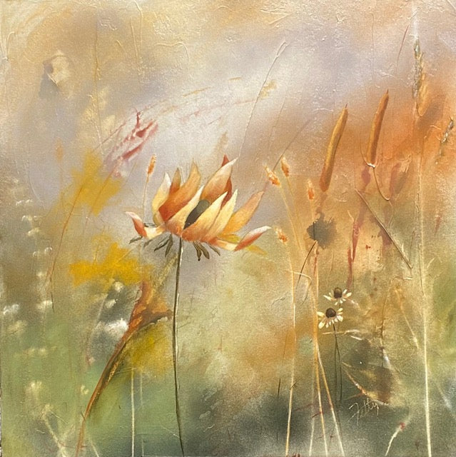 "Soft Meadow" - Original Mixed Media Painting