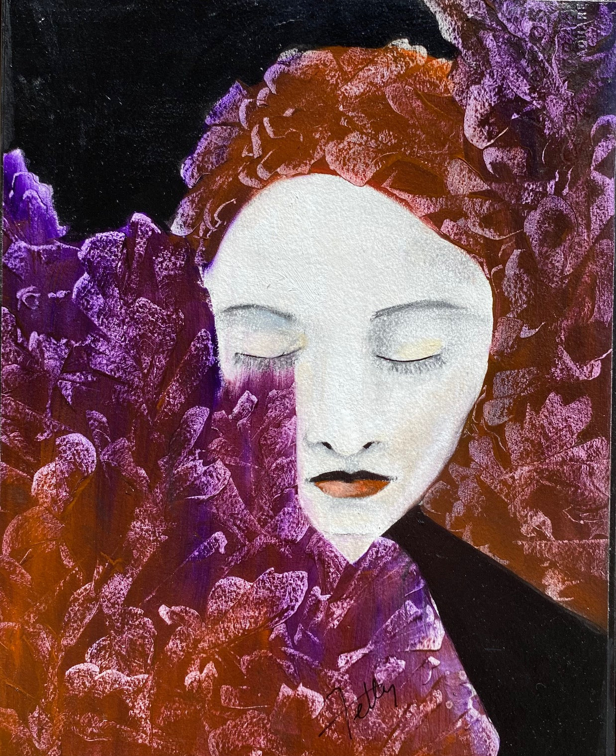 "Echo's In Violet" - Original Mixed Media Painting