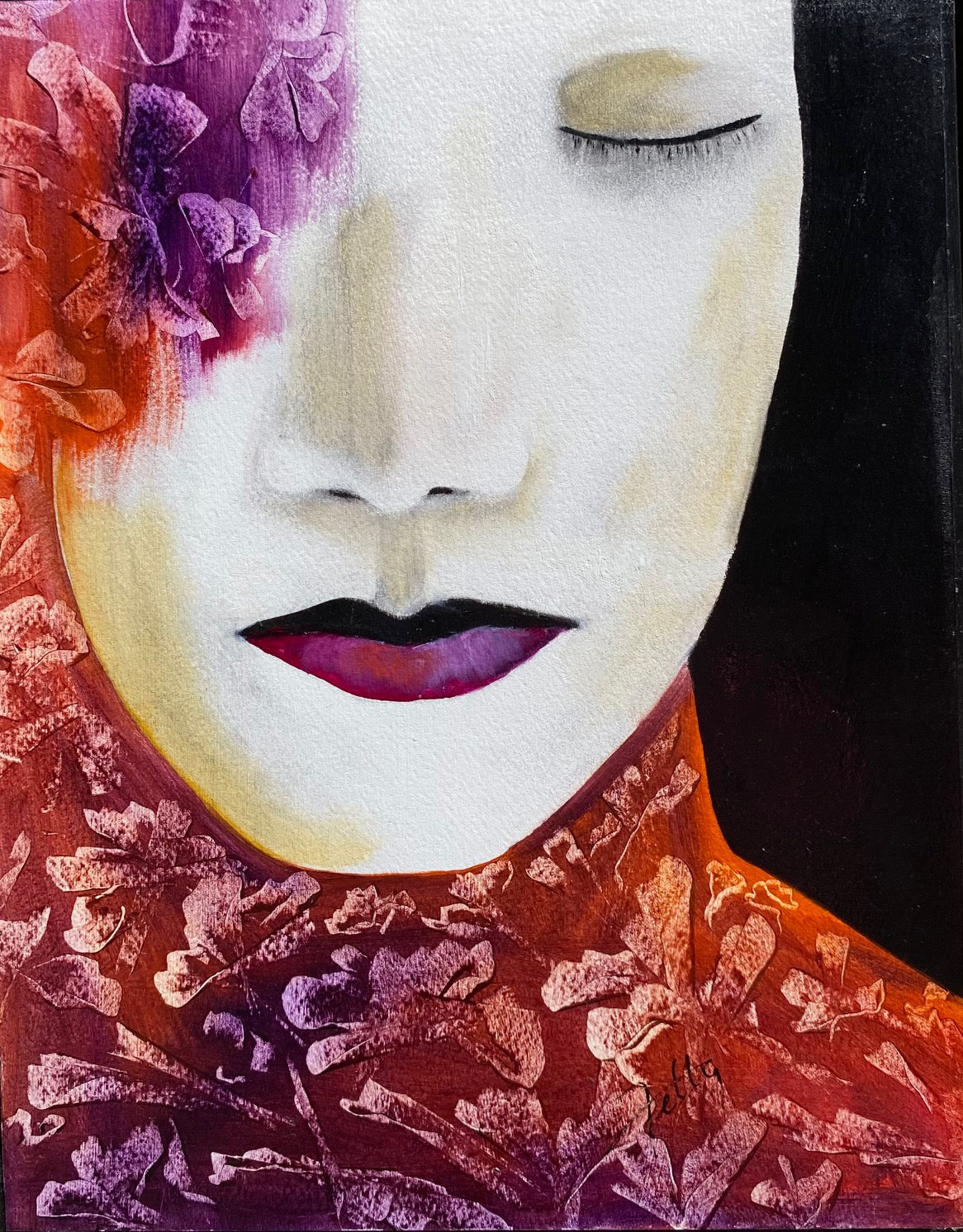 "The Quiet Within" - Original Mixed Media Painting