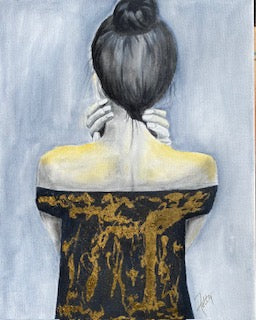 "Gold Series 3" - Original Mixed Media Painting