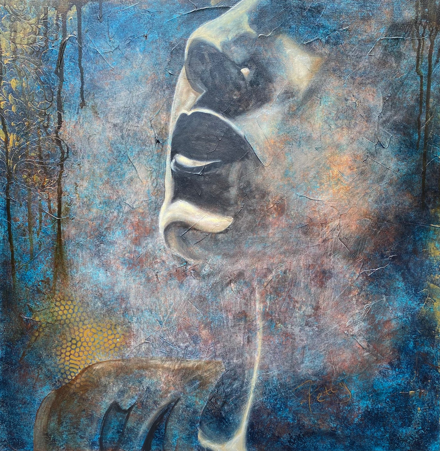 "A Soul Speaking" - Original Mixed Media Painting