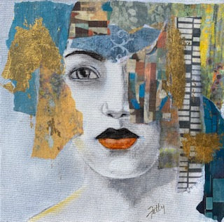 "Gold Series 4" - Original Mixed Media Painting