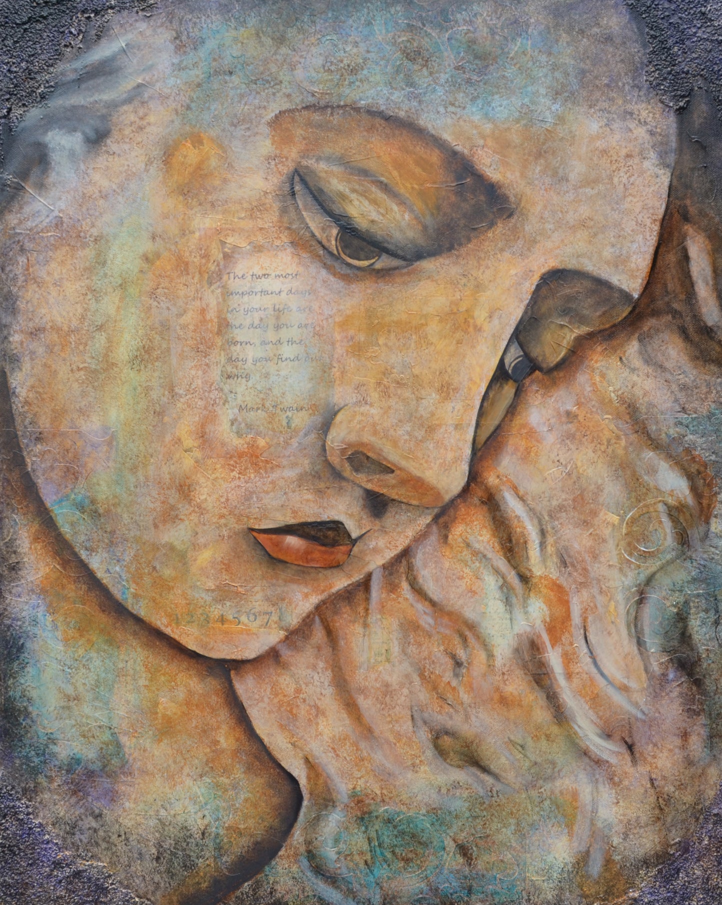 "Charlotte" - Original Mixed Media Painting