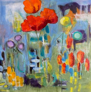 "Springtime Mayhem" - Original Mixed Media Painting