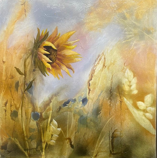 "Fields Of Gold" - Original Mixed Media Painting