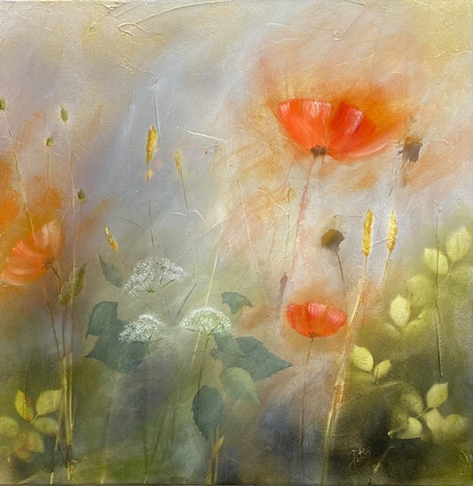 "Foggy Morning" - Original Mixed Media Painting