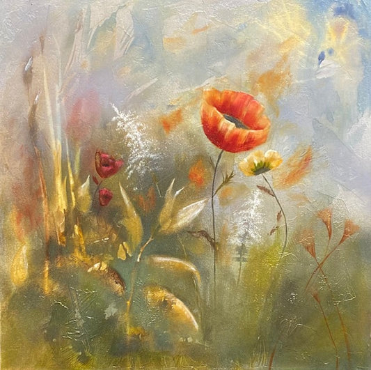 "Poppies Dream" - Original Mixed Media Painting