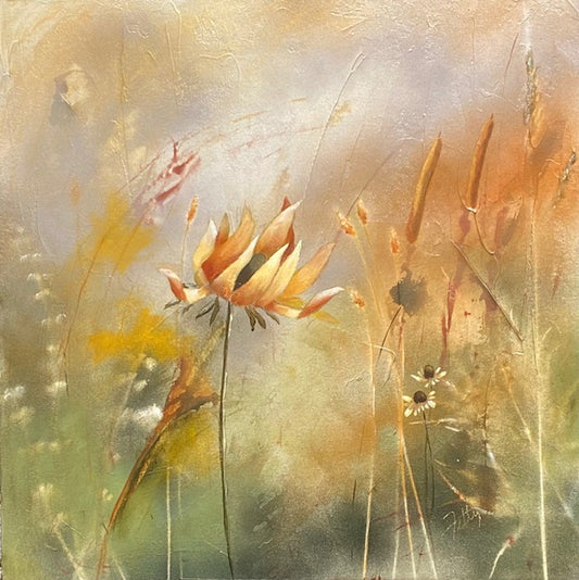 "Soft Meadow" - Original Mixed Media Painting